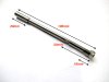 Stainless Steel 3/16" shaft threaded for square end flex cable