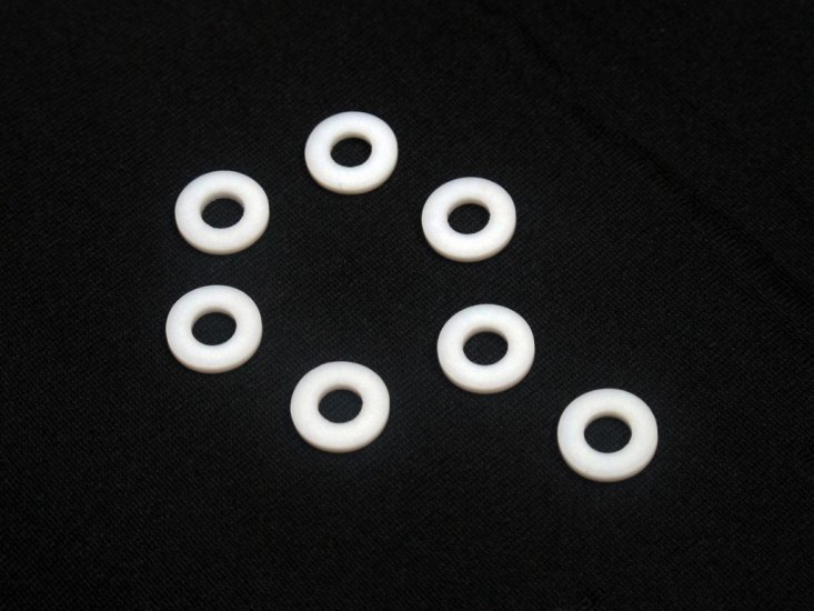 Teflon Washers for 6.35mm (1/4") Cable Shaft x 20 Units - Click Image to Close