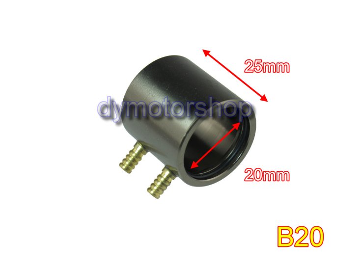 Aluminum Water Cooling Jacket for B20 ID: 20mm Brushless Motor - Click Image to Close