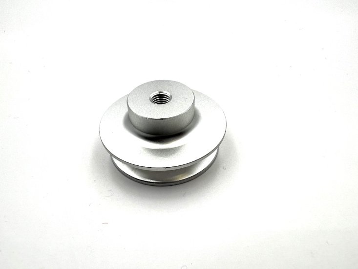 Aluminum Starter Pulley Silver For Electric Starter - Click Image to Close