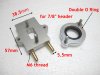 Aluminum Exhaust Flange watercooler / Manifold Rectangle 7/8"