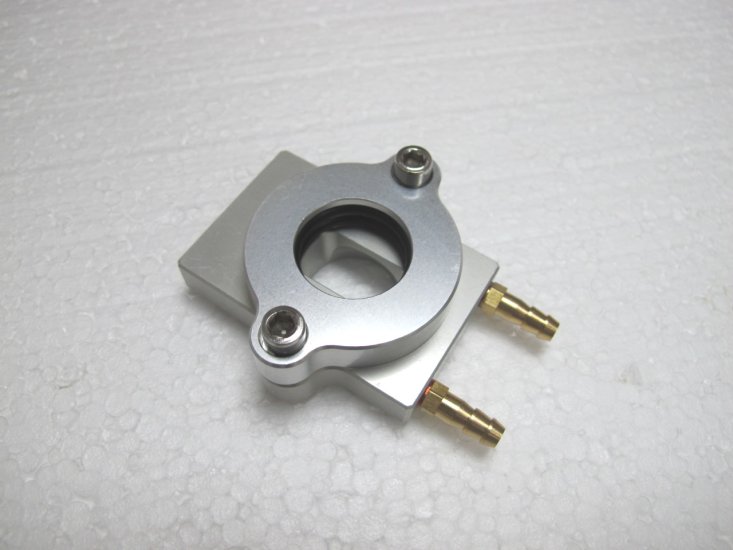 Aluminum Exhaust Flange watercooler / Manifold Rectangle 7/8" - Click Image to Close
