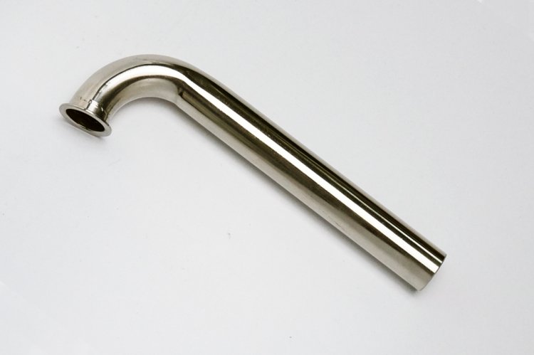100 Degree Bend width 7/8" Stainless Steel Header - Click Image to Close