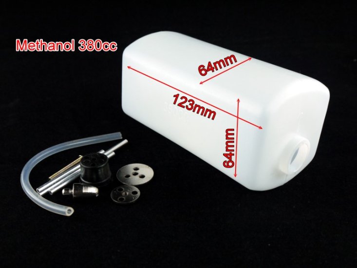 380cc Nitro Tank with Fittings for Nitro Use - Click Image to Close