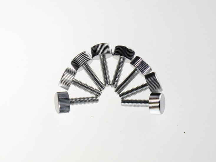 Aluminum Easy Grip M4 Threaded Screw Set X 8 unit - Click Image to Close