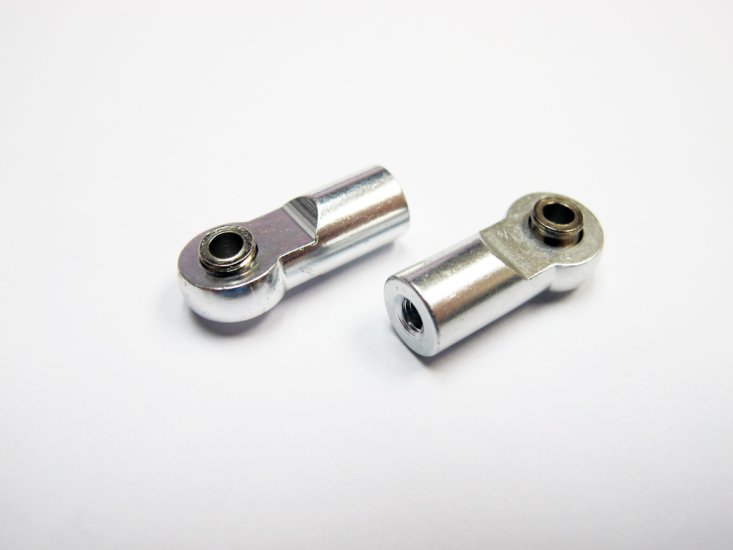 Aluminum M3 Ball Joints x 4 unit (Length 22mm) Silver - Click Image to Close