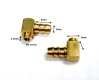M5 Threaded 90 Degree Brass Water Fittings x 2 units