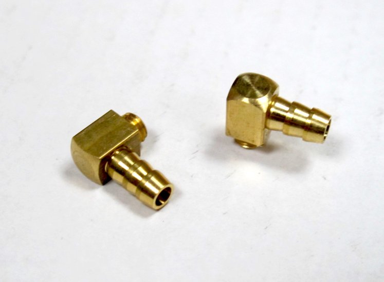 M5 Threaded 90 Degree Brass Water Fittings x 2 units - Click Image to Close