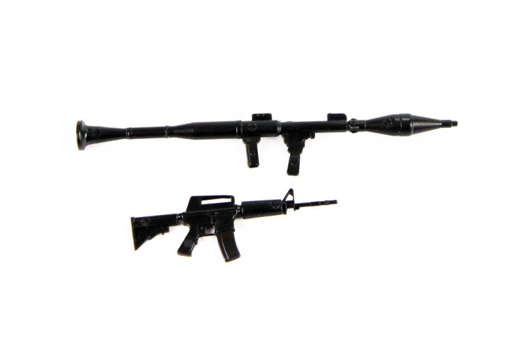 1:10 Scale ABS RPG and Machine Gun Set - Click Image to Close