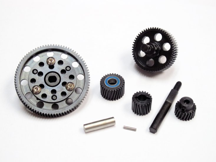 Full Metal Center Gear Drive with Bearing for SCX 10 - Click Image to Close