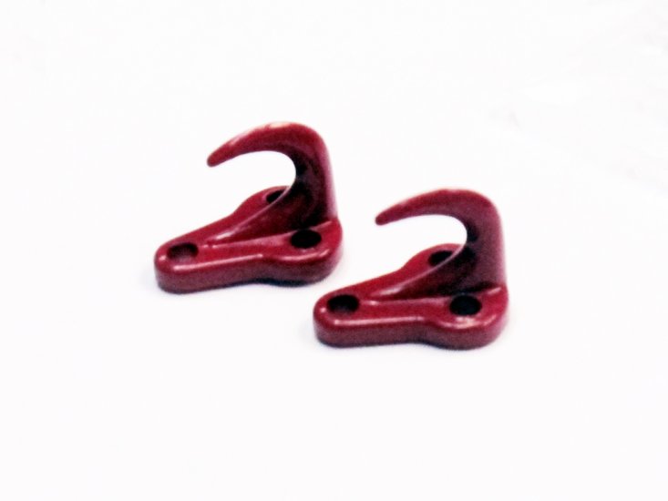 1:10 Scale Metal Hooks with Mounting Base x 2 Units - Click Image to Close