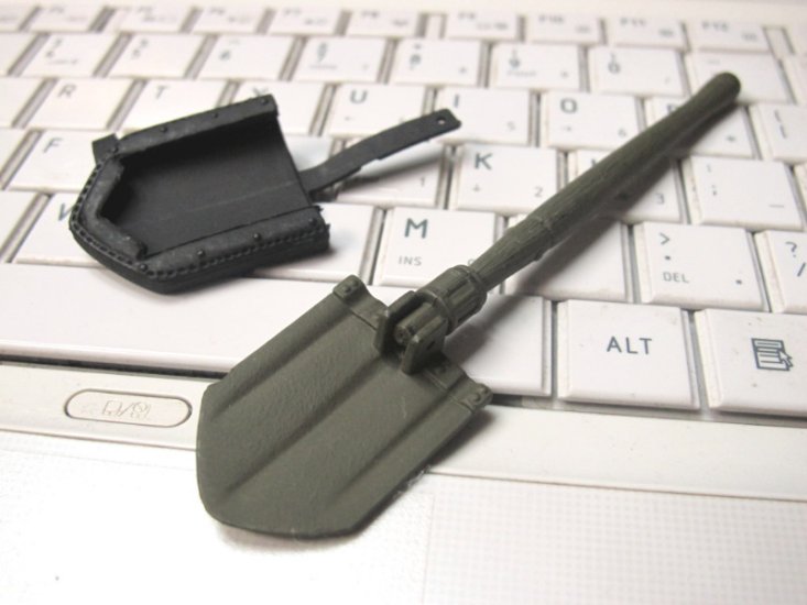 1:10 Scale Foldable ABS Military Shovel - Click Image to Close