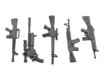 1:10 Scale ABS Machine Guns 5 Pack S-Type
