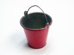 Scaled Metal Water Bucket Red x 1