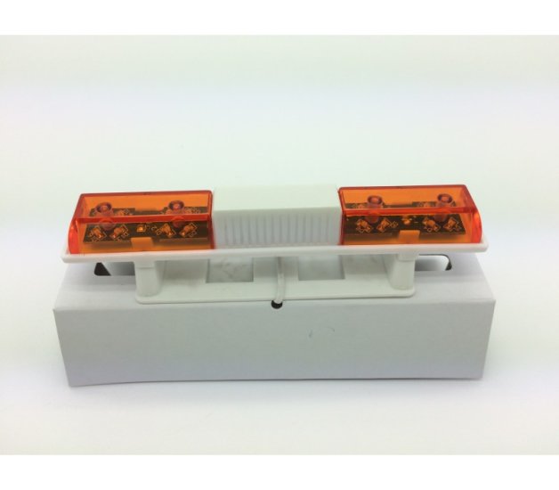 1:10 RC Light Bar Rotating Flashing LED (orange and orange) - Click Image to Close