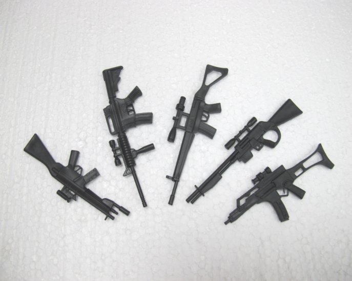 1:10 Scale ABS Machine Guns 5 Pack O-Type - Click Image to Close