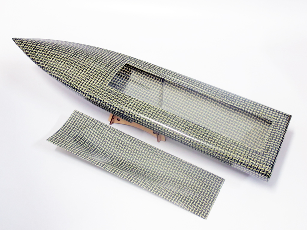 650mm (25-1/2") Kevlar / Carbon Composite Mono One Hull - Click Image to Close