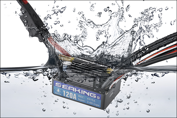 Hobbywing SeaKing 120A V3 Brushless Motor BOAT SYSTEM V3 Series - Click Image to Close