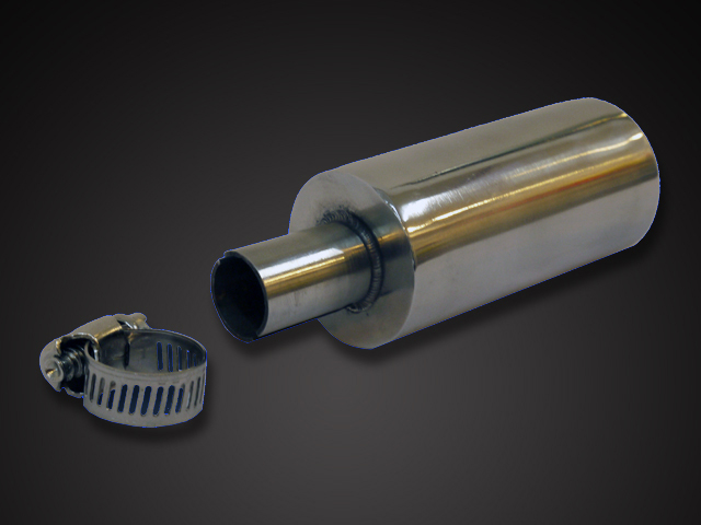 Stainless Steel Exhaust Silencer / Muffler - Click Image to Close
