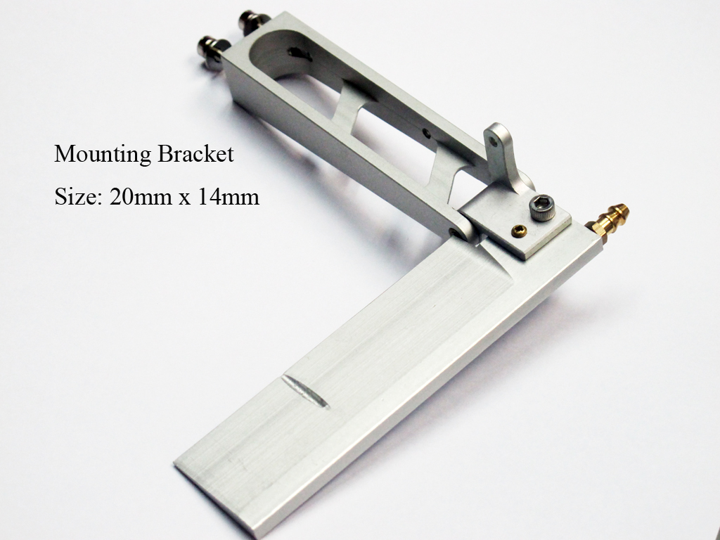 Aluminum Rudder (92mm Blade Height) for Fast Electirc Boat - Click Image to Close