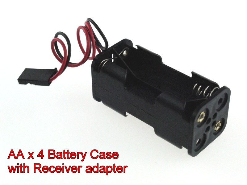 6v (4 x 1.5V) AA Battery Holder for with Receiver Plug (Futaba) - Click Image to Close