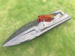 RC Gasoline Carbon Fiber boat Hull 1350mm 53" for 26cc Gas Boat (image for) RC Gasoline Carbon Fiber boat Hull 1350mm 53" for 26cc Gas Boat