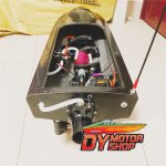 680mm Carbon Fiber Turbo Jet Black Boat with Hardware 3674 120A (image for) 680mm Carbon Fiber Turbo Jet Black Boat with Hardware 3674 120A