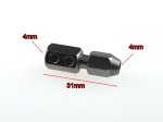 Flex Collet for 4mm Un-Thread Motor Shaft to 4mm Cable Shaft (image for) Flex Collet for 4mm Un-Thread Motor Shaft to 4mm Cable Shaft