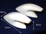 Fibre Glass Air inlet / Scoop for 50" Onwards Catamaran (image for) Fibre Glass Air inlet / Scoop for 50" Onwards Catamaran