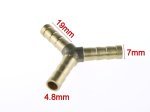 3 Way Brass Water Nipple Y-shaped Splitter x 2 pcs (image for) 3 Way Brass Water Nipple Y-shaped Splitter x 2 pcs