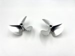 6214 Left & Right Propeller 3 Blade 58mm Cast Aluminum for 1/4" Shaft (image for) 6214 Left & Right Propeller 3 Blade 58mm Cast Aluminum for 1/4" Shaft